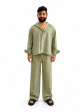 olive breeze linen set
